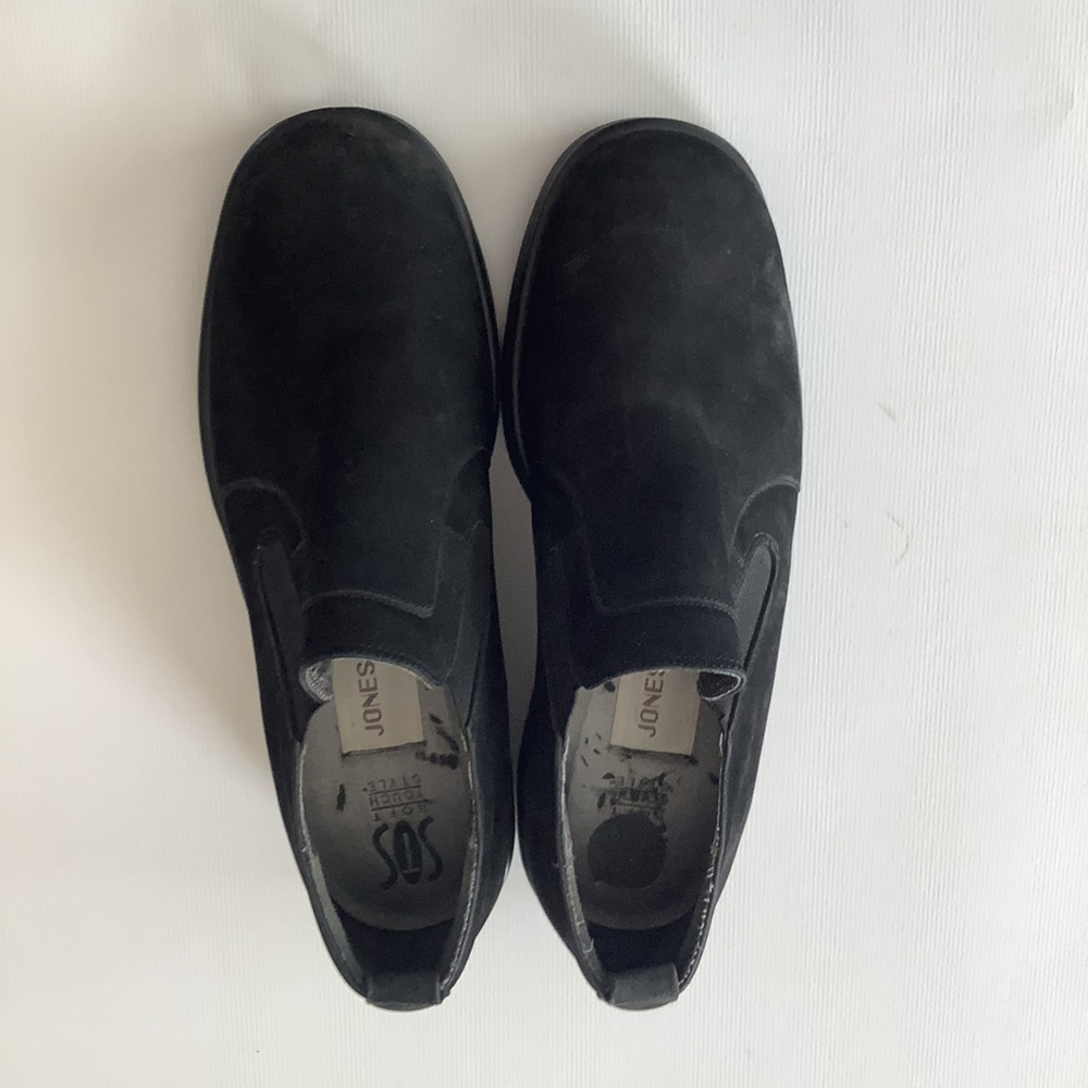 Jones New York Black Suede Loafer Shoes Size 6